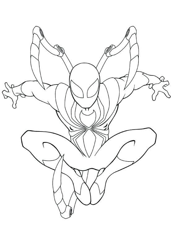 565x792 Coloring Pages Of Spiderman Iron Spider The Amazing Spider Man 3