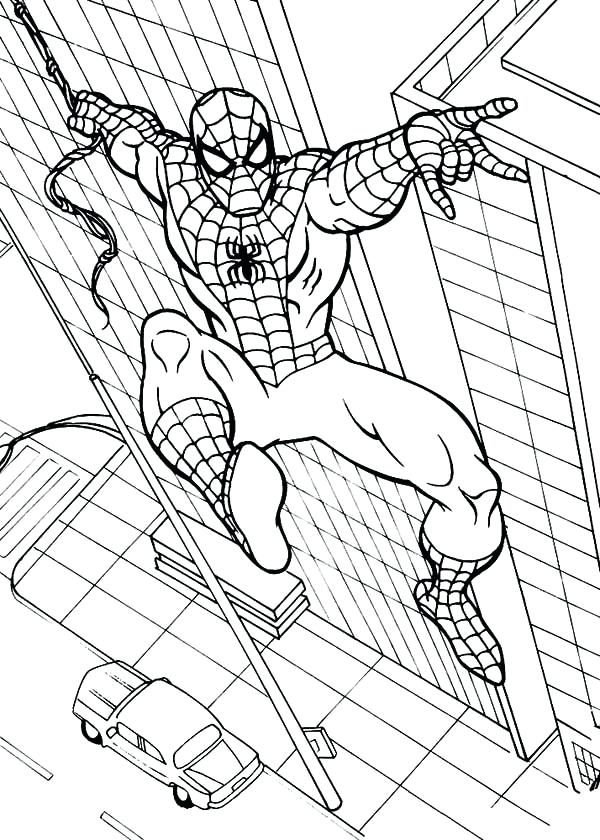 600x840 Coloring Page Spiderman Marvel Superhero Coloring Page Marvel