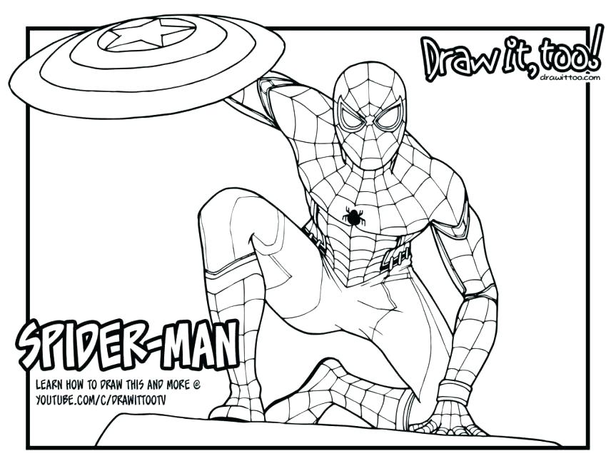 863x667 Simple Design Spider Man Homecoming Coloring Pages Vulture Letter