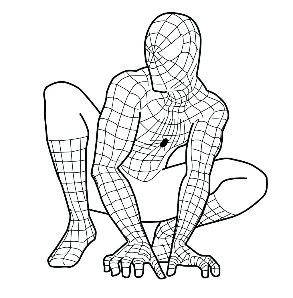 1024x1042 Coloring Pages ~ Spiderman Coloring Page Printable Pages