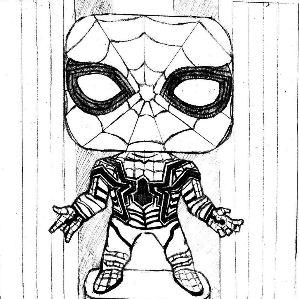 1024x1024 Largest Spider Man Homecoming Coloring Pages How To Draw
