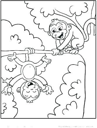 332x440 Monkey Color Pages Coloring Pages Of Monkeys Spider Monkey