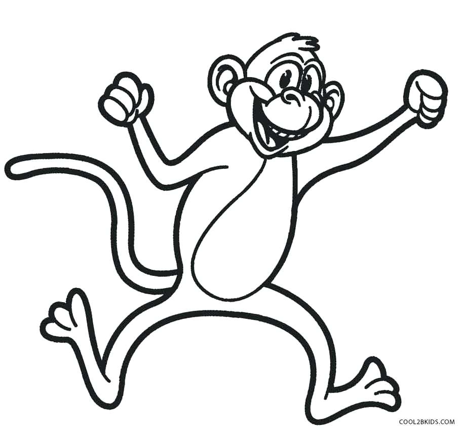914x850 Printable Monkey Coloring Pages Monkey Coloring Pages Spider