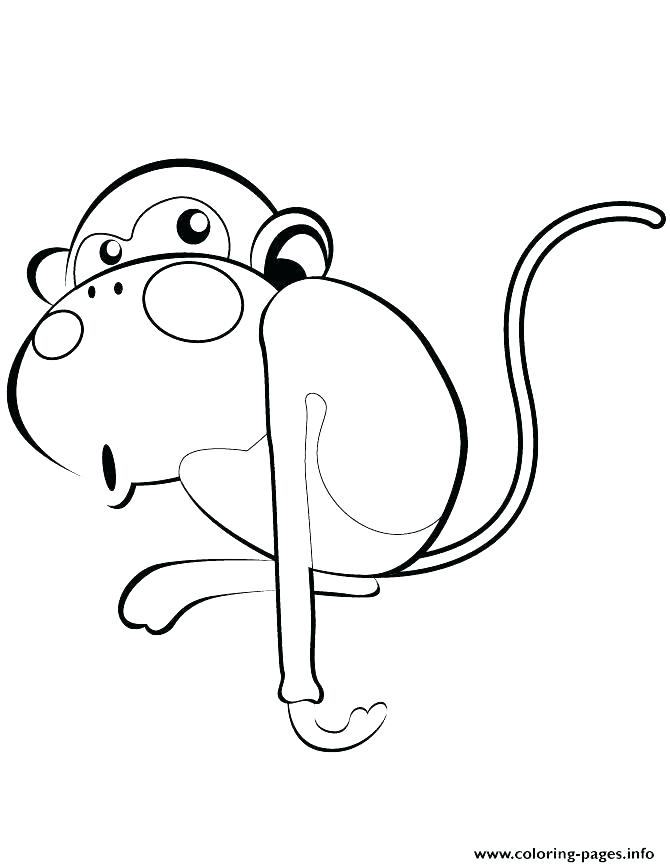 670x867 Cute Monkey Pictures To Color Monkey Coloring Book And Spider