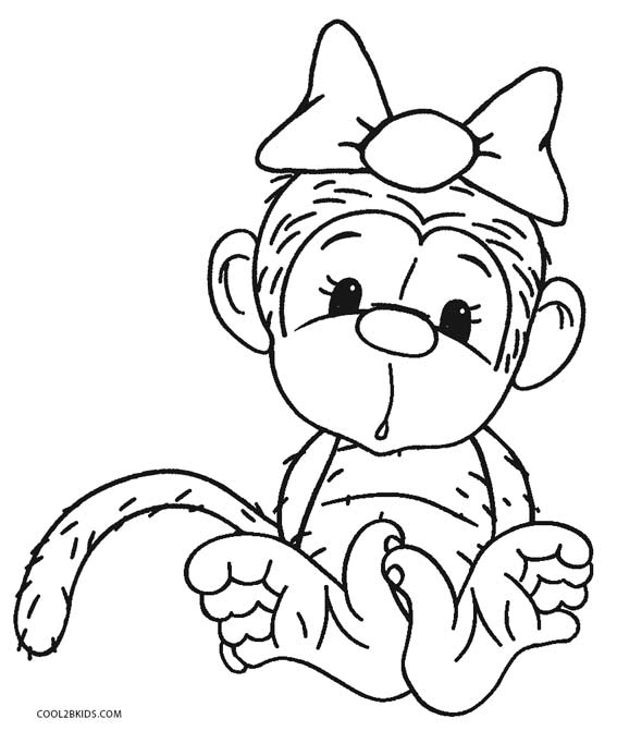 567x671 Free Printable Monkey Coloring Pages For Kids Cool2bkids