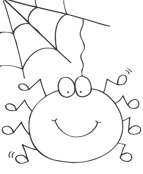 500x606 Spider Web Coloring Page Spider Web Coloring Page Cute Spider Girl