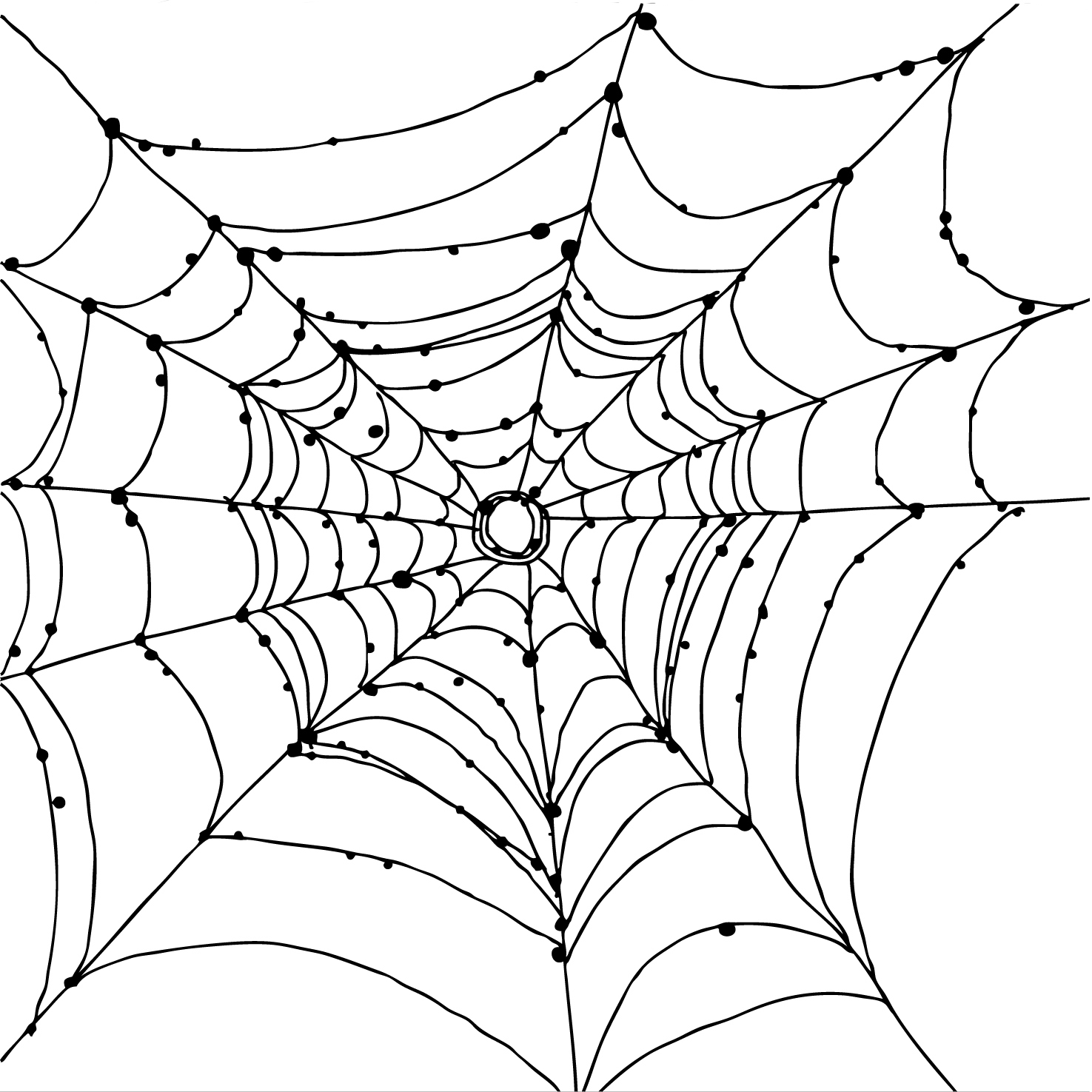 1475x1475 Free Printable Spider Web Coloring Pages For Kids
