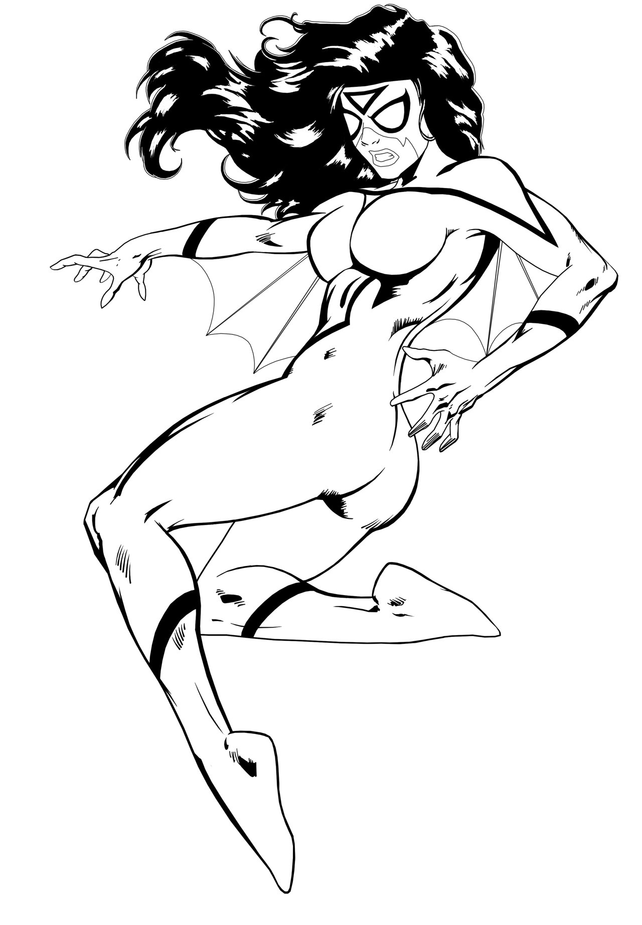 1280x1845 Spider Woman Coloring Pages Coloring Pages Animals Spider Woman