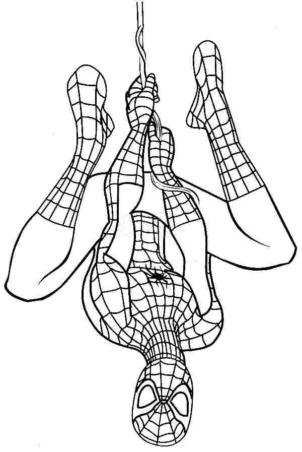 Spiderman Black Suit Coloring Pages
