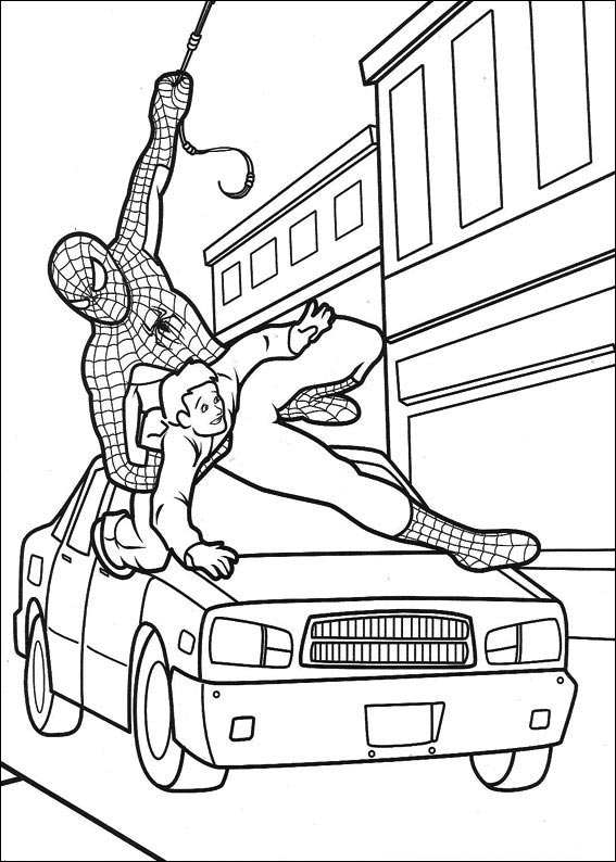 567x794 Spiderman 010 Coloring Page