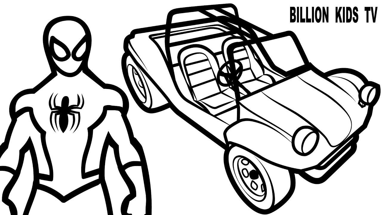 1280x720 The Amazing Spiderman Ready To Shoot His Webs Coloring Pages Page