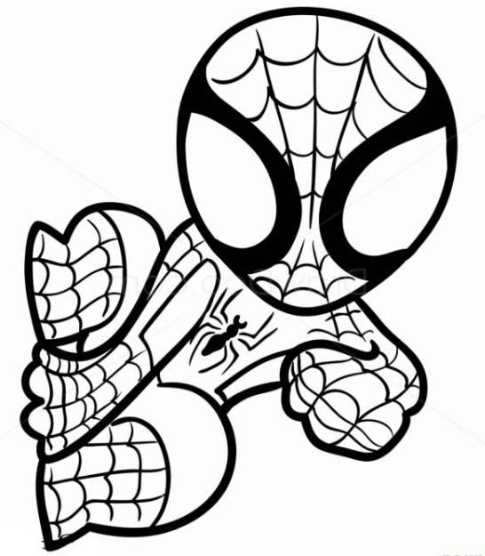 546x625 Spiderman Coloring Pages Spiderman, Spider Man Party And Spider