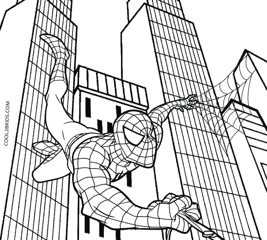882x794 Spiderman Venom Coloring Pages
