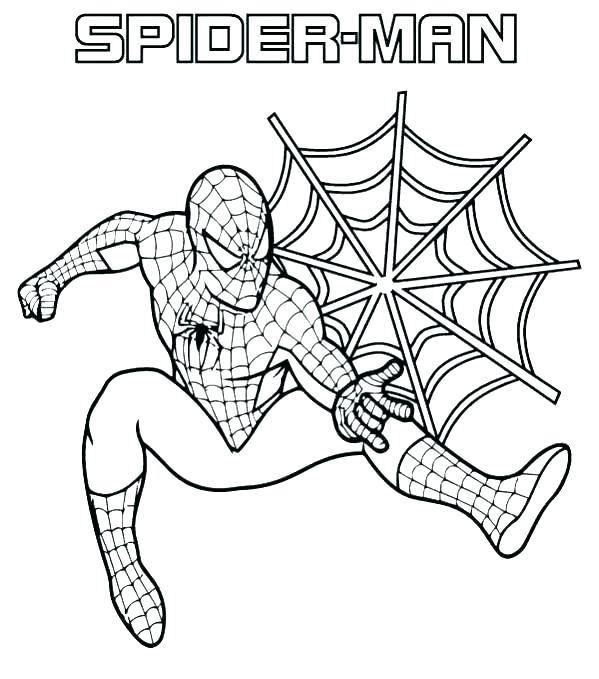 599x679 Spider Man Coloring Sheets Cool Printable Coloring Pages The Free