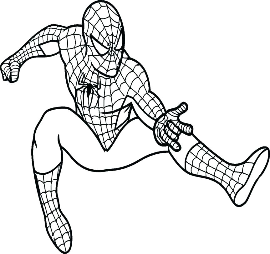 863x813 Spiderman Coloring Pages Online Spider Man Coloring Page Luxury