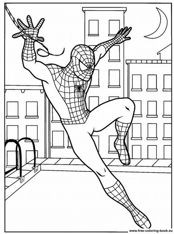 594x800 Coloring Pages Spiderman