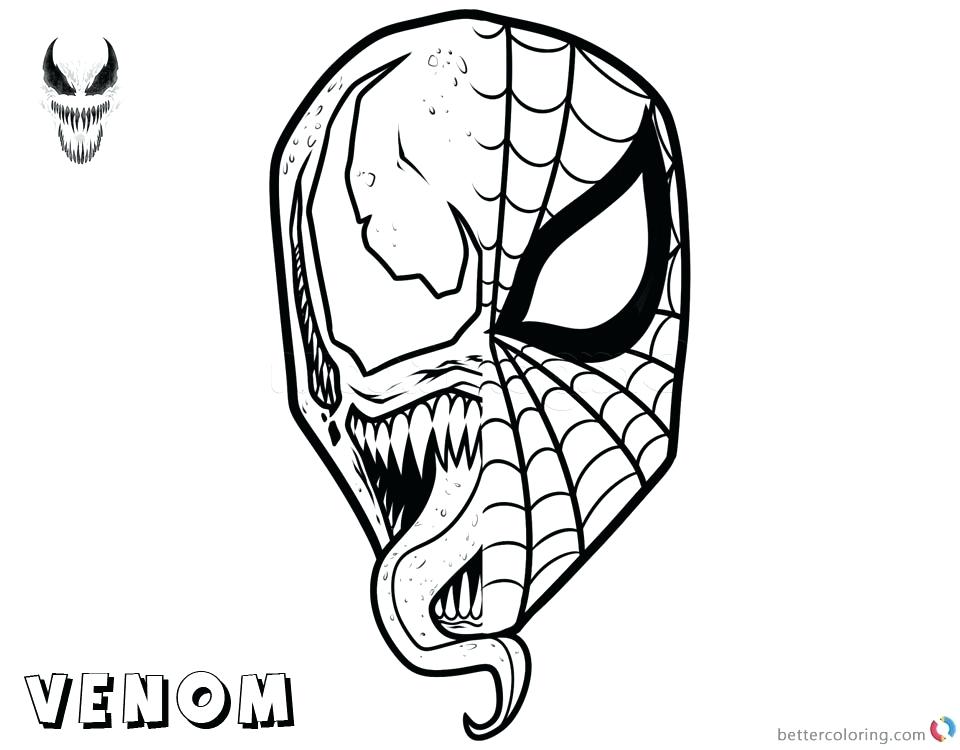 960x750 Free Spiderman Coloring Pages Pdf Venom X Mask Printable
