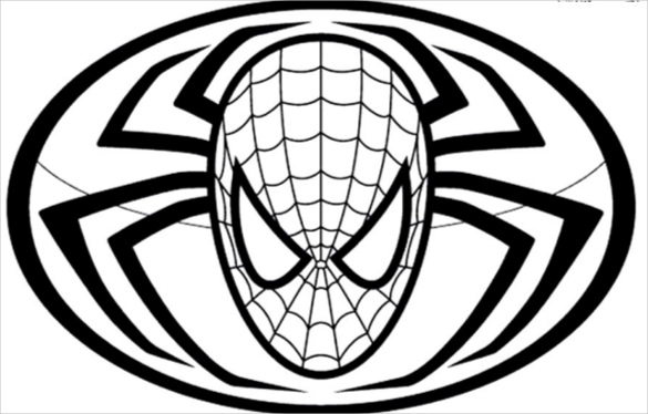 585x374 Spider Man Coloring Pages Free Psd, Ai, Vector Eps Format