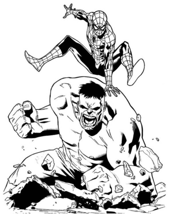 600x747 Spiderman Coloring Pages Spiderman Batman Face To Face Coloring