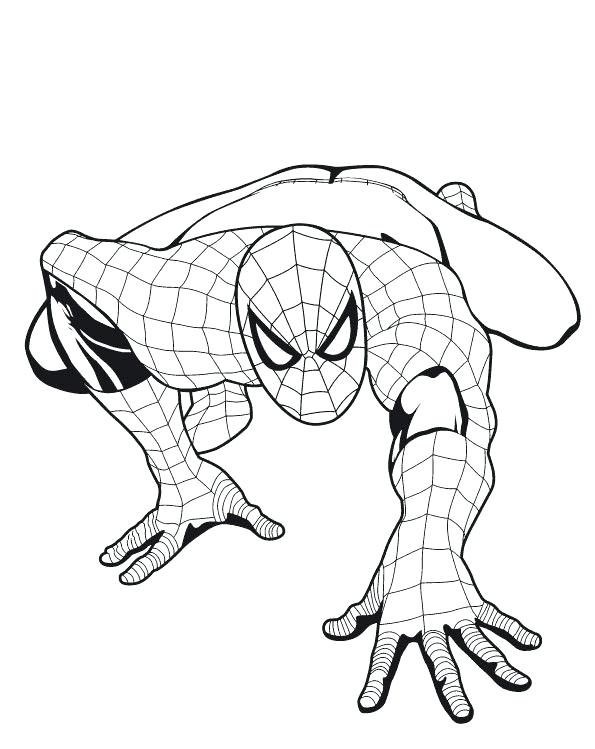 595x749 Spiderman Coloring Pages Coloring Pages For Boys Super Heroes