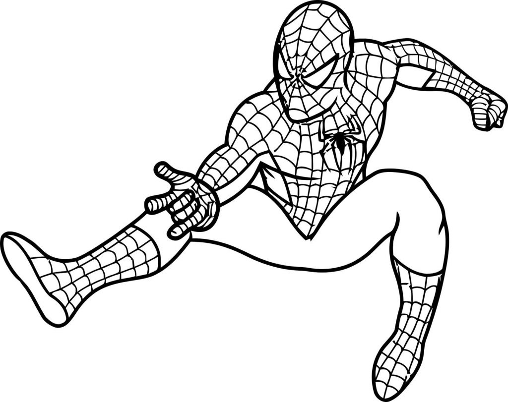 1024x811 The Head Of Spider Man Coloring Page Free Printable Pages