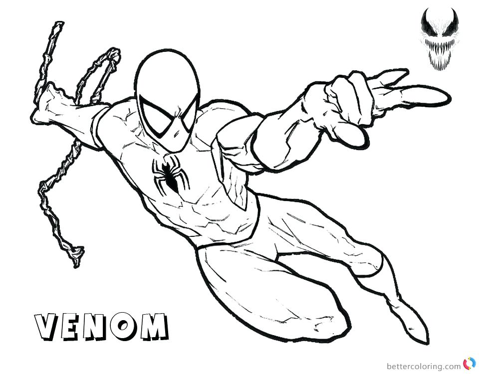 960x750 Coloring Pages Spiderman The Head Of Spider Man Coloring Page