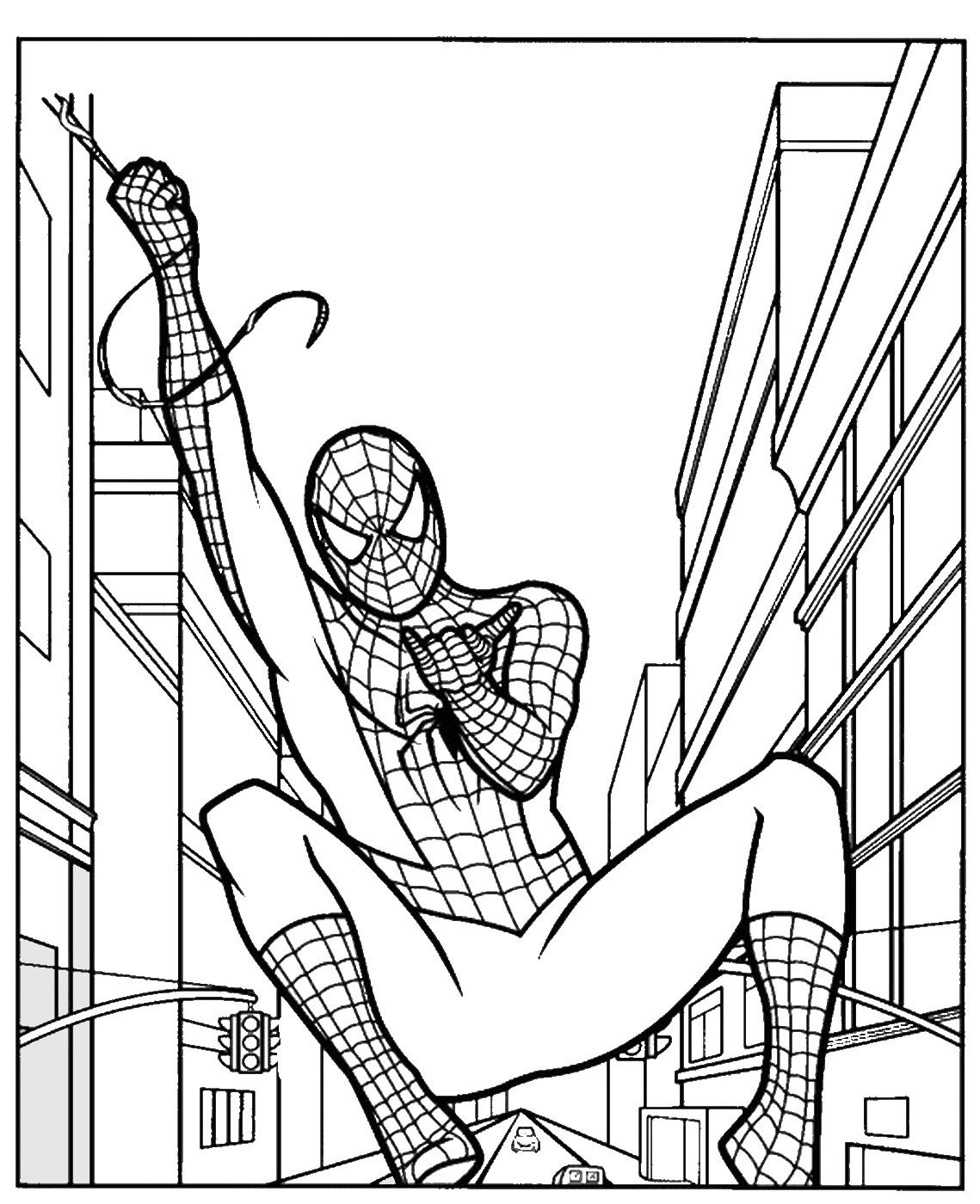 1139x1400 Spiderman Coloring Pages