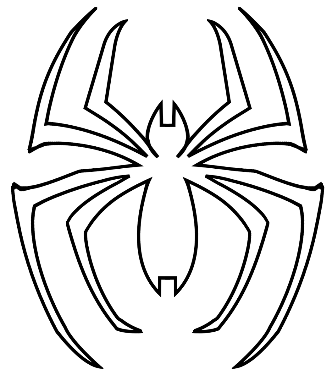 1056x1194 Spiderman Symbol Coloring Pages
