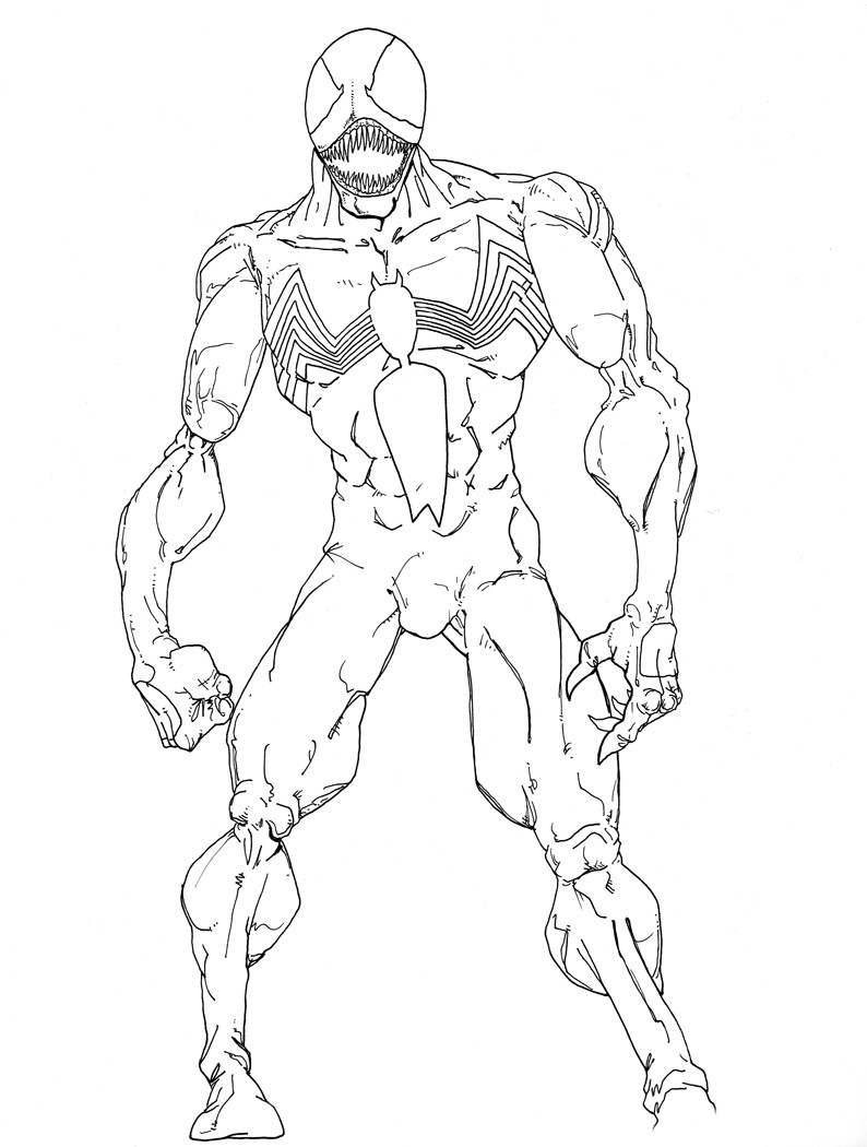 794x1050 Spiderman Coloring Pages Carnage New Printable Venom Coloring
