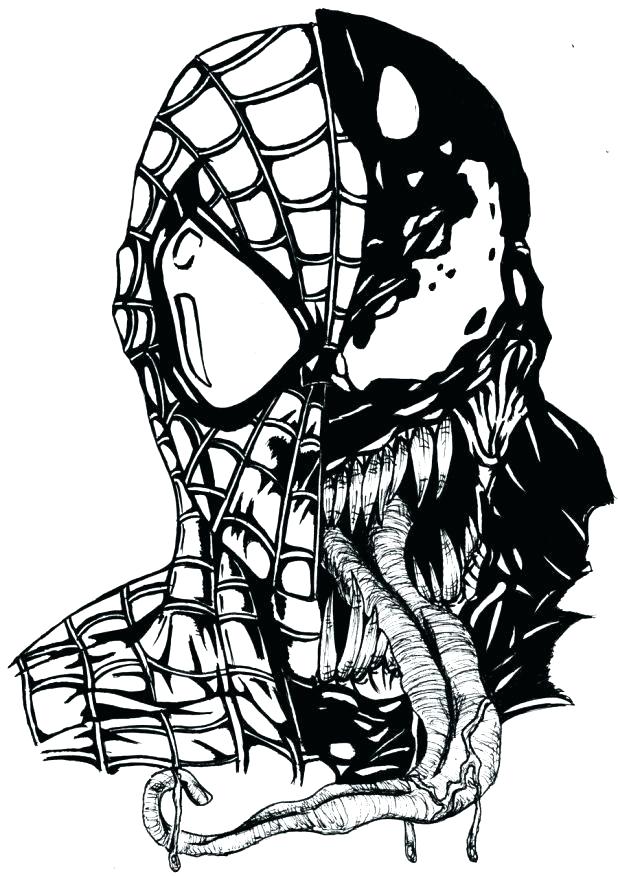 Spiderman Vs Venom Coloring Pages