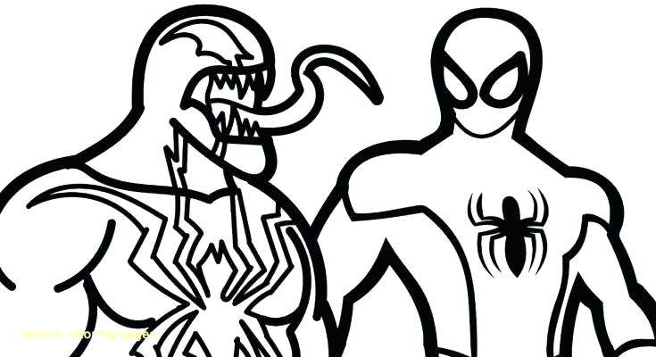 735x400 Spiderman Vs Venom Coloring Pages Coloring Pages Venom Venom