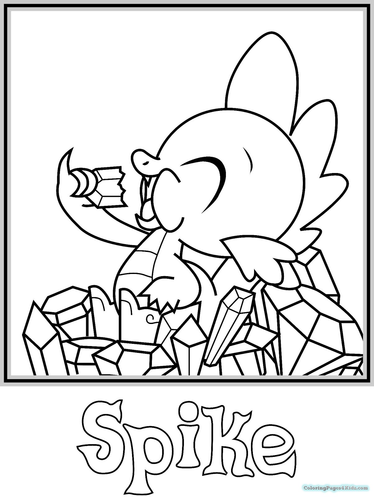 1204x1600 My Little Pony Spike Coloring Pages Coloring Pages For Kids