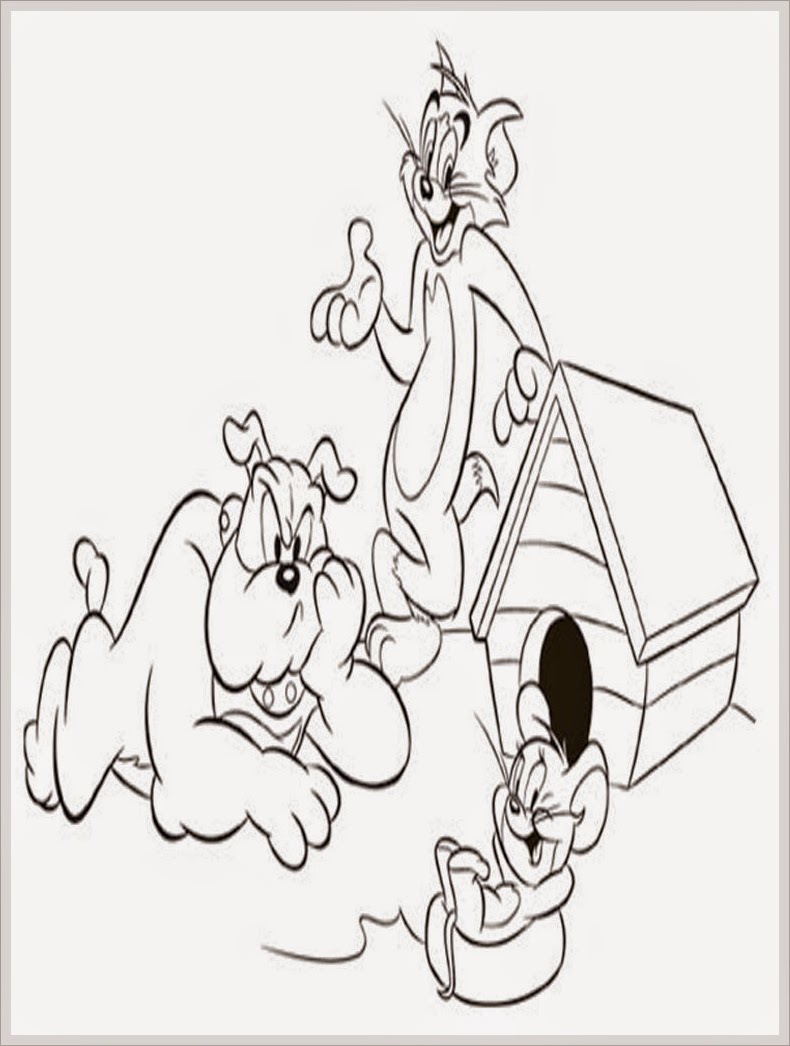 790x1046 And Jerry And Spike Coloring Pages