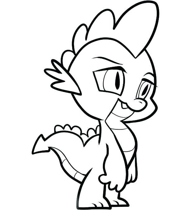 624x674 Spike My Little Pony Coloring Page My E Pony Coloring Book Target