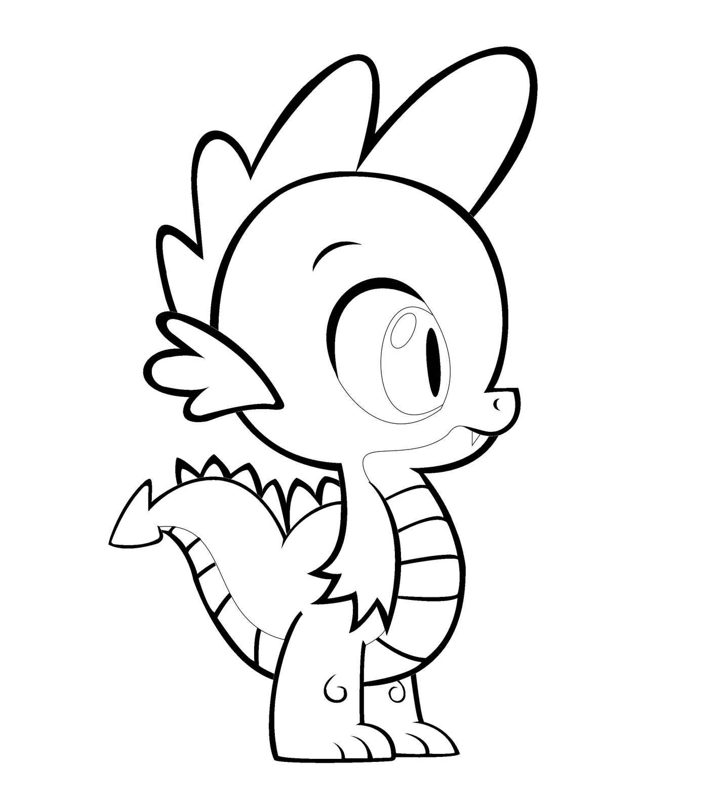1420x1600 My Little Pony Dragon Coloring Pages