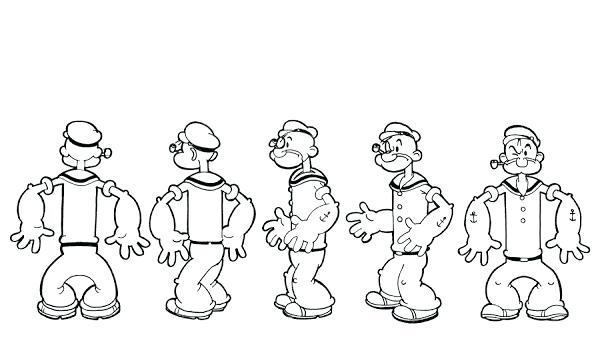 600x341 Coloring Pages Flowers And Hearts The Sailor Man Drawing At Free