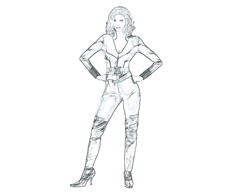 800x667 Black Widow Cartoon Coloring Pages Spider Page Color