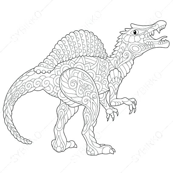 570x570 Spinosaurus Coloring S Free Spinosaurus Coloring Pages