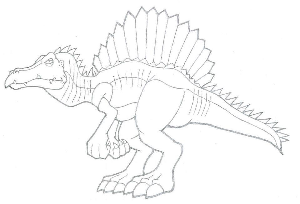 960x651 Spinosaurus Coloring Pages To Download And Print For Free