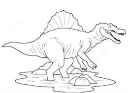 266x190 Spinosaurus Coloring Pages Spinosaurus Coloring How Draw For Step