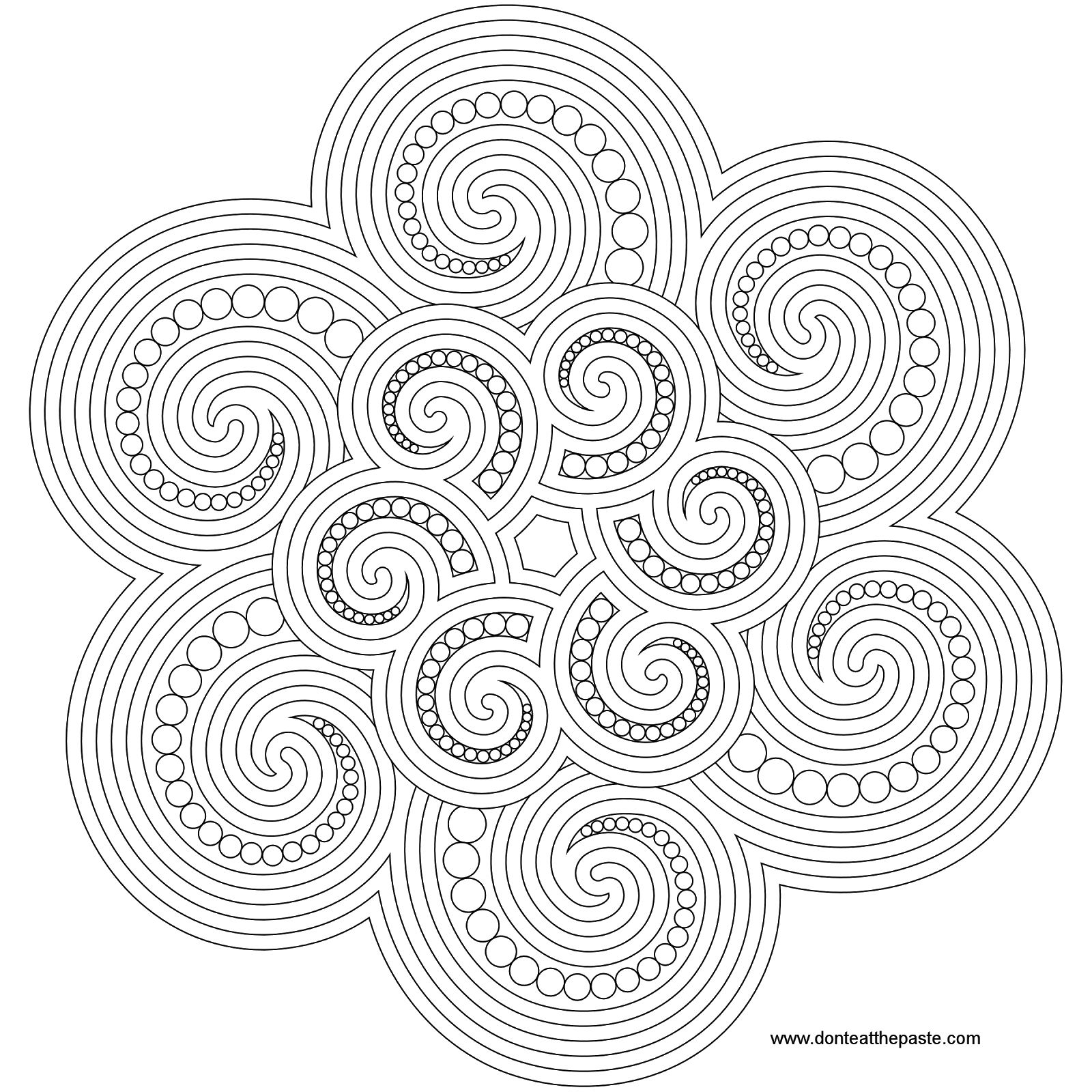 1600x1600 Mandala Crafty Patterns Mandalas