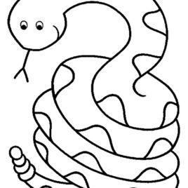 268x268 Spiral Snake Coloring Page Kids Drawing And Coloring Pages