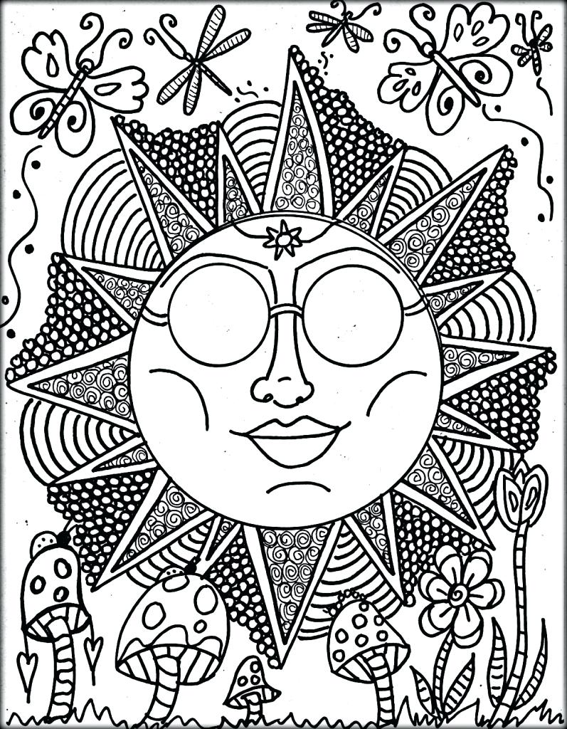 797x1024 Coloring Pages ~ Trippy Coloring Pages Spiral Psychedelic Pot Leaf