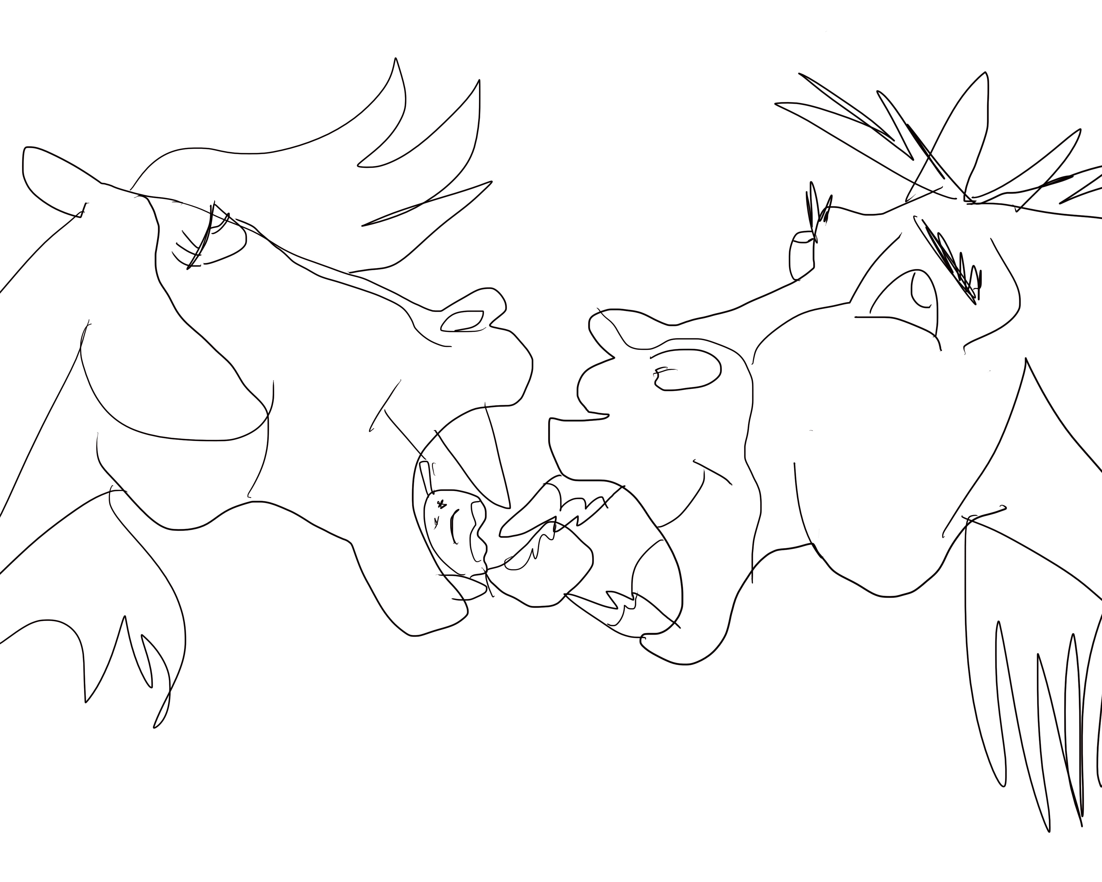 3750x3000 Spirit And Rain Horse Coloring Pages