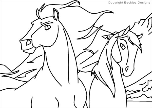 600x429 Amazing Spirit Stallion Of The Cimarron Coloring Pages Diy