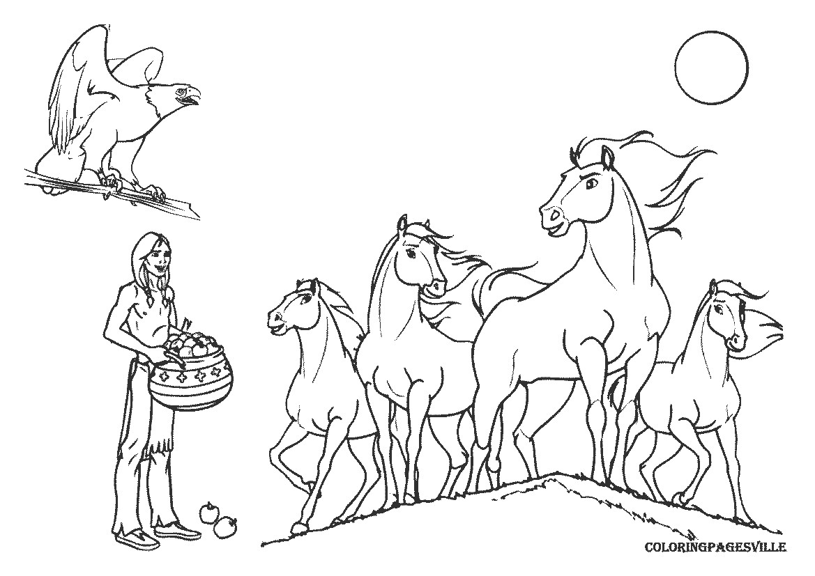 1169x827 Spirit Stallion Of The Cimarron Coloring Pages Rain