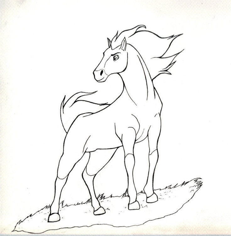 Spirit Horse Coloring Pages