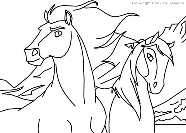 600x429 Horse Coloring Pages Spirit Horse Coloring Pages To Print Spirit