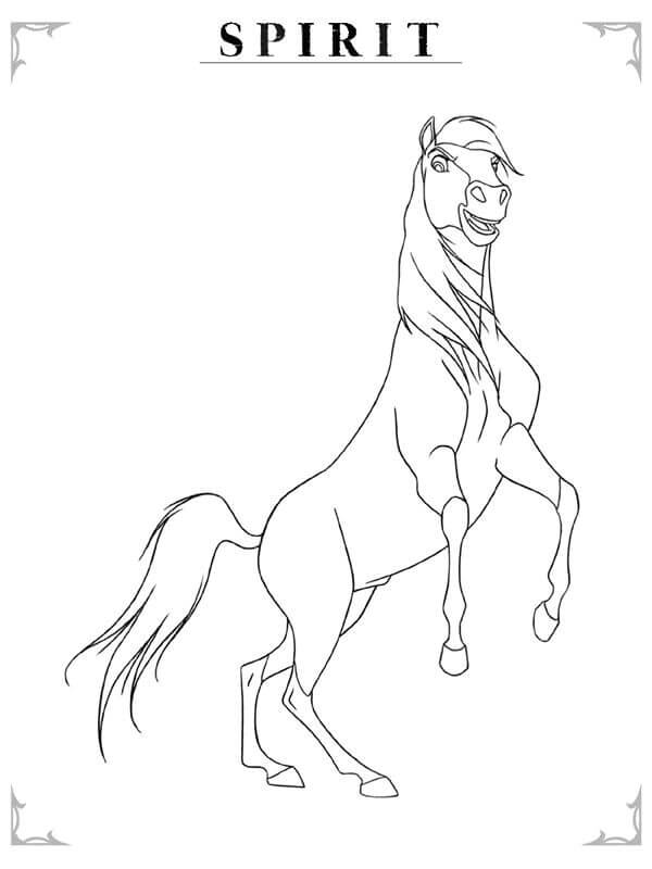 Spirit Riding Free Coloring Pages