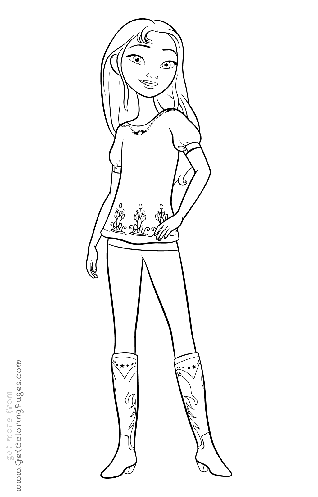 1024x1600 Lucky From Spirit Riding Free Coloring Pages